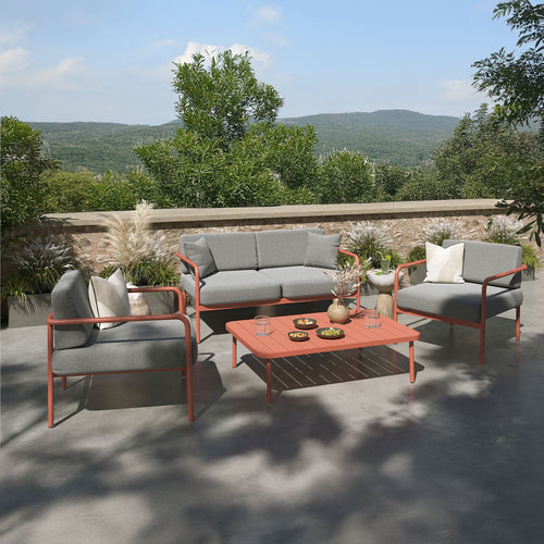 Aurora Deep Seating Set on Terrace