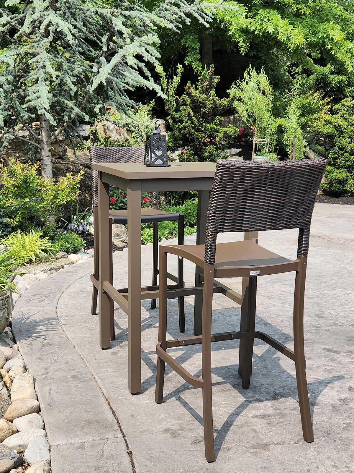 Patio table and online stools