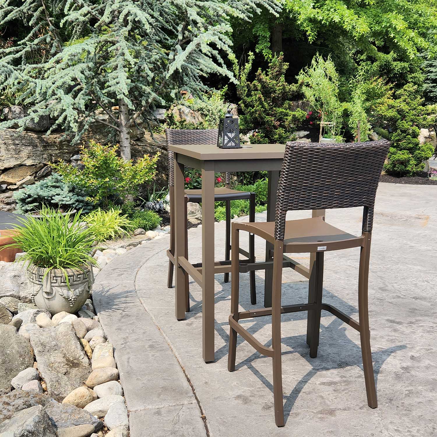 Outdoor stools deals and table