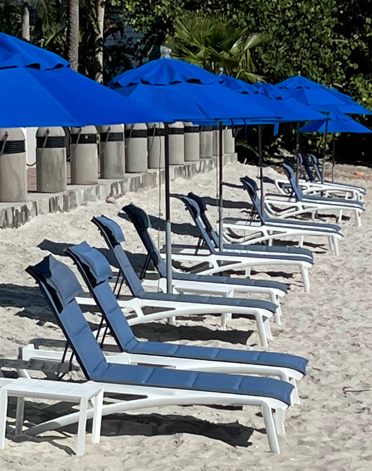 Sunset Comfort Chaises on the beach in Tampa Bay, Florida